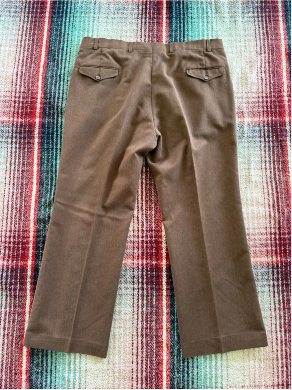 Vintage Levi's Tailored Classics Brown Flared Dress Pants 38x28.5